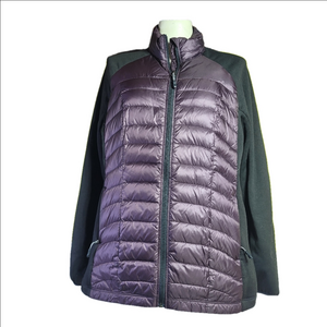 Weatherproof Purple and Black Puffer Jacket